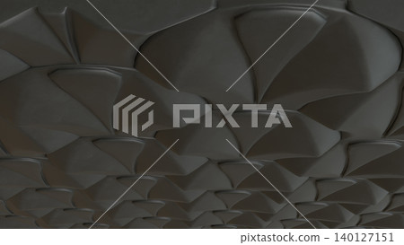 Dark Geometric Scallop Wall Texture 3d render. Dark Geometric Scallop Wall Texture 3d render. 140127151