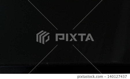 Blank dark screen frame is being shown in flat design, with technology theme, copy space Blank dark screen frame is being shown in flat design, with technology theme, copy space 140127437