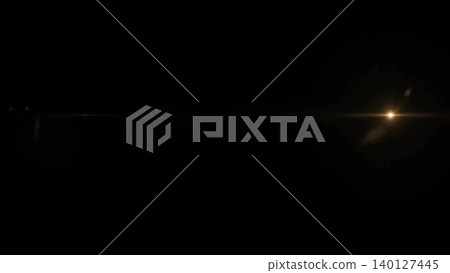 Solitary bright light source is glowing in flat design night with technology theme and horizon line Solitary bright light source is glowing in flat design night with technology theme and horizon line 140127445