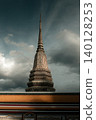 Wat Pho Chedi Rising Above the Temple Roof in Bangkok 140128253