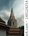Wat Pho Chedi Rising Above the Temple Roof in Bangkok 140128254