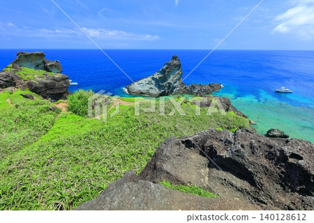 [Okinawa Prefecture] A clear view of Cape Onzaki (Ishigaki Island) 140128612