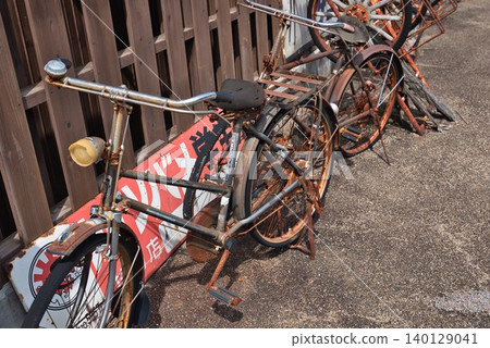Rusty bicycles in Pokopen Alley Rusty bicycles in Pokopen Alley 140129041