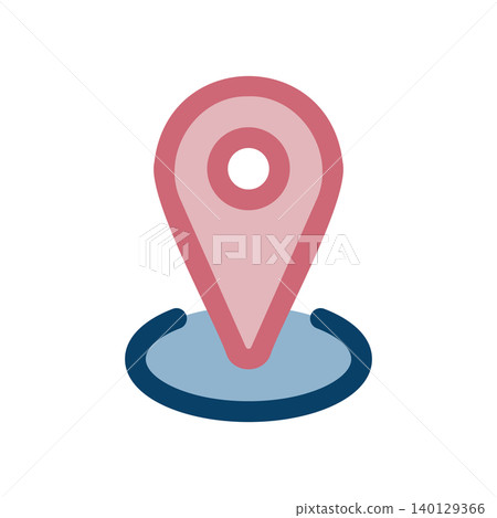 Map pin icon indicating location Map pin icon indicating location 140129366
