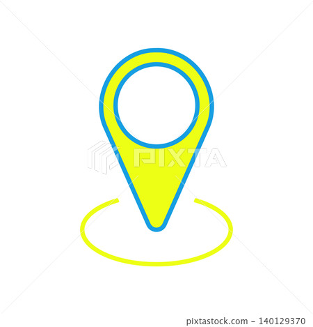 Map pin icon indicating location Map pin icon indicating location 140129370