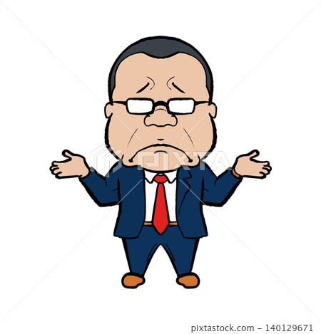 Worrying office worker 140129671