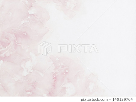 An artistic background material featuring delicate cherry blossom pink and milky white watercolors blended onto white Japanese paper. An artistic background material featuring delicate cherry blossom pink and milky white watercolors blended onto white Japanese paper. 140129764