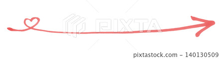 Arrow heart drawn with a softly colored marker. Arrow heart drawn with a softly colored marker. 140130509