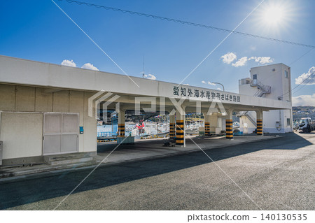 從田原市(愛知縣)眺望赤羽漁港 從田原市(愛知縣)眺望赤羽漁港 140130535