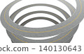 3d rendering spiral highway road looping on white background 140130643