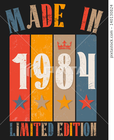Vintage Retro Style 1984 Birthday Print Vintage Retro Style 1984 Birthday Print 140130824