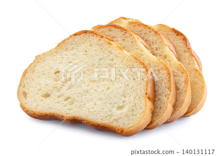 Sliced bread loaf close-up on a white. Isolated Sliced bread loaf close-up on a white. Isolated 140131117
