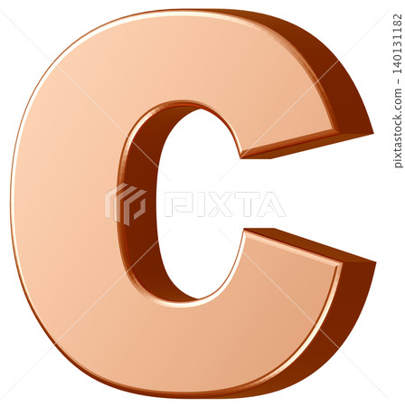 3D材質_字母C_金色 3D材質_字母C_金色 140131182