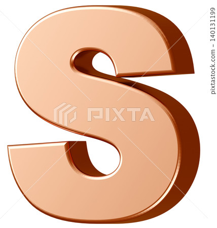 3D Material_Alphabet_S_Gold 3D Material_Alphabet_S_Gold 140131199