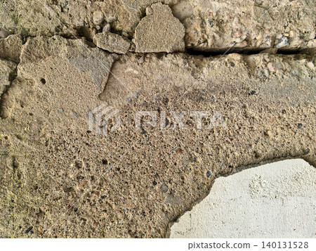 Cracked Concrete Wall Texture With Peeling Layer Cracked Concrete Wall Texture With Peeling Layer 140131528