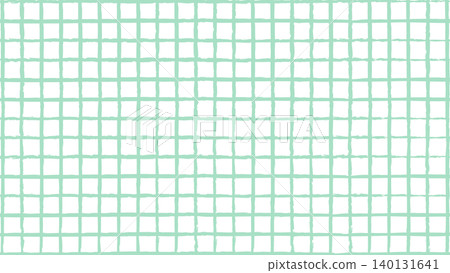 Hand-drawn style checkered pattern, mint green, pastel check pattern, background material, green Hand-drawn style checkered pattern, mint green, pastel check pattern, background material, green 140131641