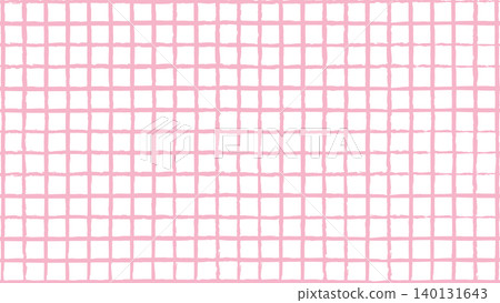 Hand-drawn style checkered pattern, pink pastel check pattern background material Hand-drawn style checkered pattern, pink pastel check pattern background material 140131643