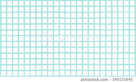 Hand-drawn style checkered pattern, aqua pastel check pattern background material, light blue Hand-drawn style checkered pattern, aqua pastel check pattern background material, light blue 140131645