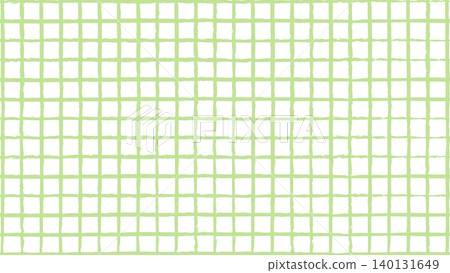 Hand-drawn style checkered pattern, green, pastel check pattern, background material, green Hand-drawn style checkered pattern, green, pastel check pattern, background material, green 140131649