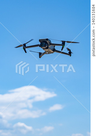 Drone flying blue sky Drone flying blue sky 140131684