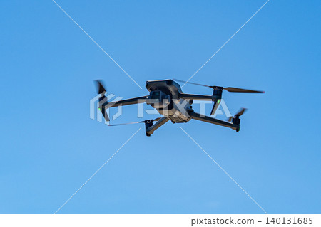 Drone flying blue sky Drone flying blue sky 140131685