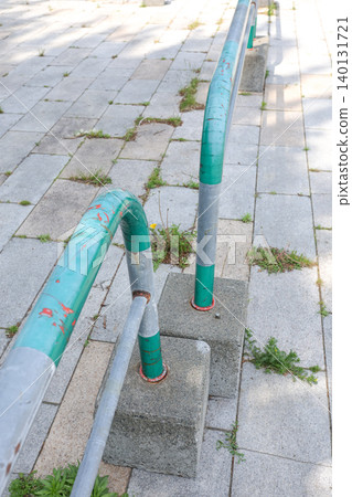 Fence, barricade, safety, warning, no entry, road, path, construction, asphalt 140131721