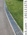 Drainage ditch, rain, rainwater, disaster prevention, ground, disaster, ground, asphalt, road 140131878