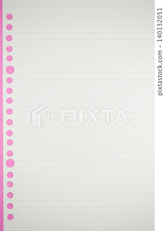 line paper texture on pink background, blank sheet notebook line paper texture on pink background, blank sheet notebook 140132051