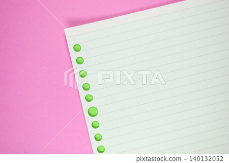 line paper texture on pink background, blank sheet notebook line paper texture on pink background, blank sheet notebook 140132052