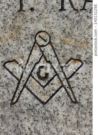 Historic Headstone With Mason Symbol in Rural East TX Cemetery Historic Headstone With Mason Symbol in Rural East TX Cemetery 140132298