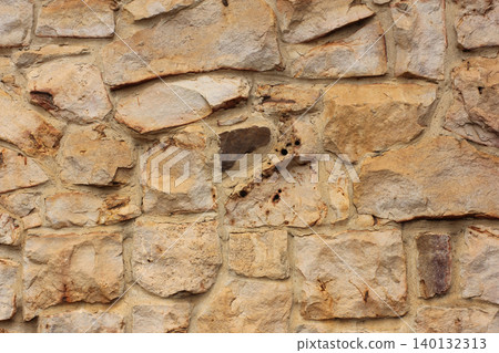 Close up of Historic Building Brick Wall Rural East Texas Close up of Historic Building Brick Wall Rural East Texas 140132313