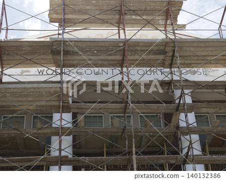 Wood County Courthouse During Remodel Located in Quitman, TX 140132386