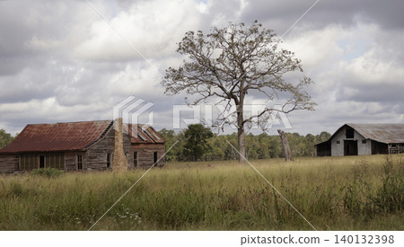 Abandoned Barn Near Alto Texas. Rural East Texas Abandoned Barn Near Alto Texas. Rural East Texas 140132398