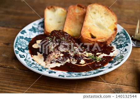 Venison stewed in red wine Venison stewed in red wine 140132544