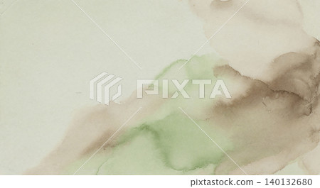 A soothing Japanese modern background material featuring gentle, blending watercolors of matcha green, sand, and brown. A soothing Japanese modern background material featuring gentle, blending watercolors of matcha green, sand, and brown. 140132680