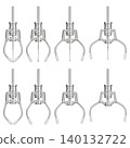 3D claw crane arcade machine grabber mechanical tool game elements 140132722