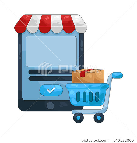 Illustration of Checkout Illustration of Checkout 140132809