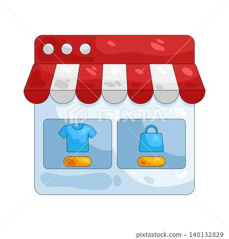 Illustration of online shop Illustration of online shop 140132829