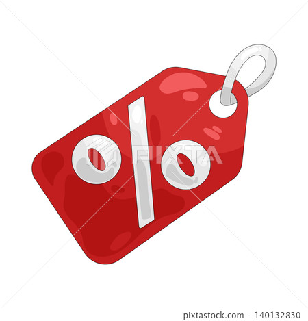 Illustration of discount tag 140132830