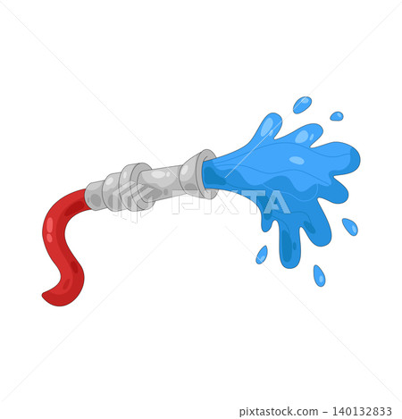 Illustration of fire hose Illustration of fire hose 140132833