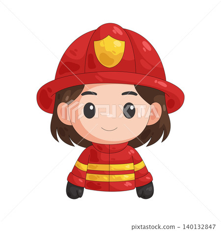 Illustration of firefighter Illustration of firefighter 140132847