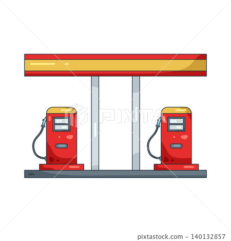 Illustration of gas pump  140132857