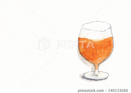 Hand-painted watercolor illustrations of craft beer Hand-painted watercolor illustrations of craft beer 140133088