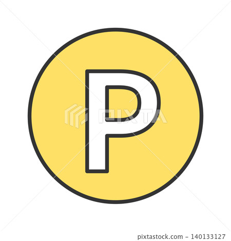 Point coin icon illustration Point coin icon illustration 140133127