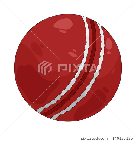 Illustration of cricket ball Illustration of cricket ball 140133150