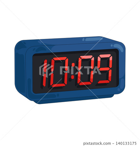 Illustration of digital clock Illustration of digital clock 140133175