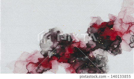 A background image featuring deep red and black watercolors intensely bleeding onto platinum gray Japanese paper. A background image featuring deep red and black watercolors intensely bleeding onto platinum gray Japanese paper. 140133855