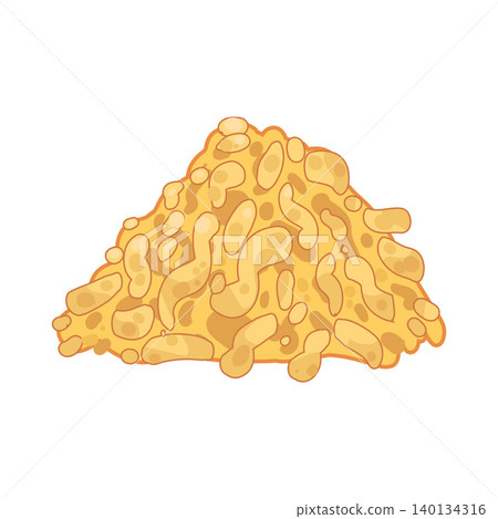 Illustration of Cheese Shred Illustration of Cheese Shred 140134316