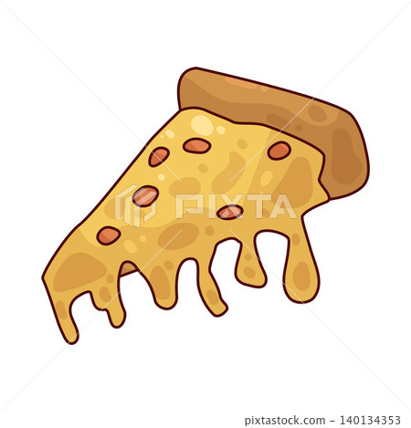 Illustration of Cheese Pizza Illustration of Cheese Pizza 140134353
