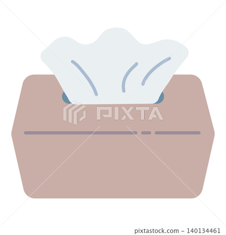 Simple illustration of a tissue box Simple illustration of a tissue box 140134461